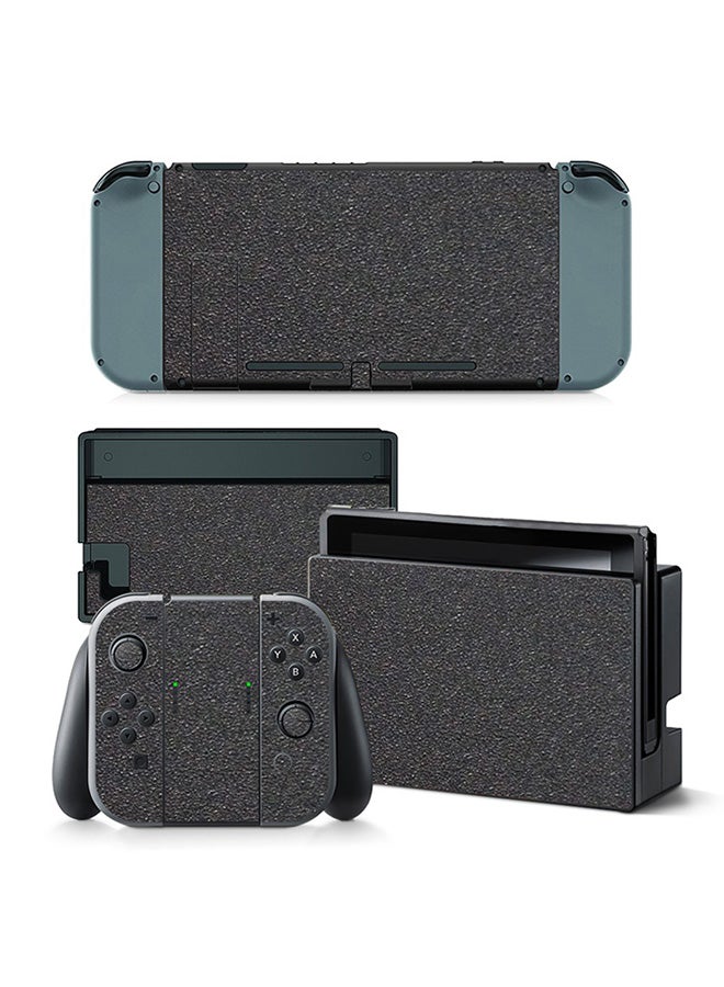 Vinyl Decal Console and Controller Decal Sticker Set For Nintendo Switch PU Leather 