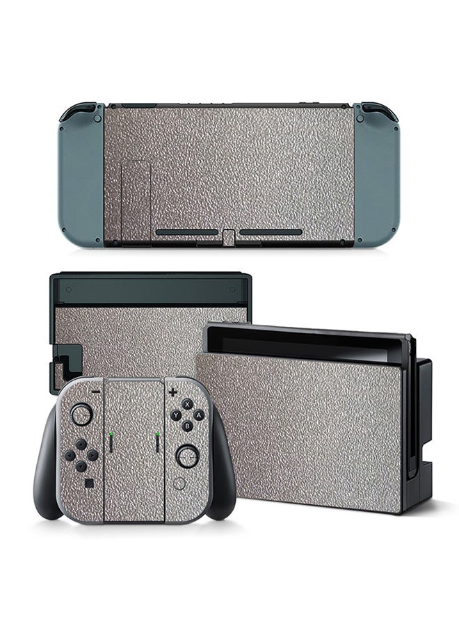Vinyl Decal Console and Controller Decal Sticker Set For Nintendo Switch PU Leather 