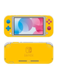 مجموعة ملصقات وحدة التحكم ووحدة التحكم لجهاز Nintendo Switch Lite باللون الأصفر