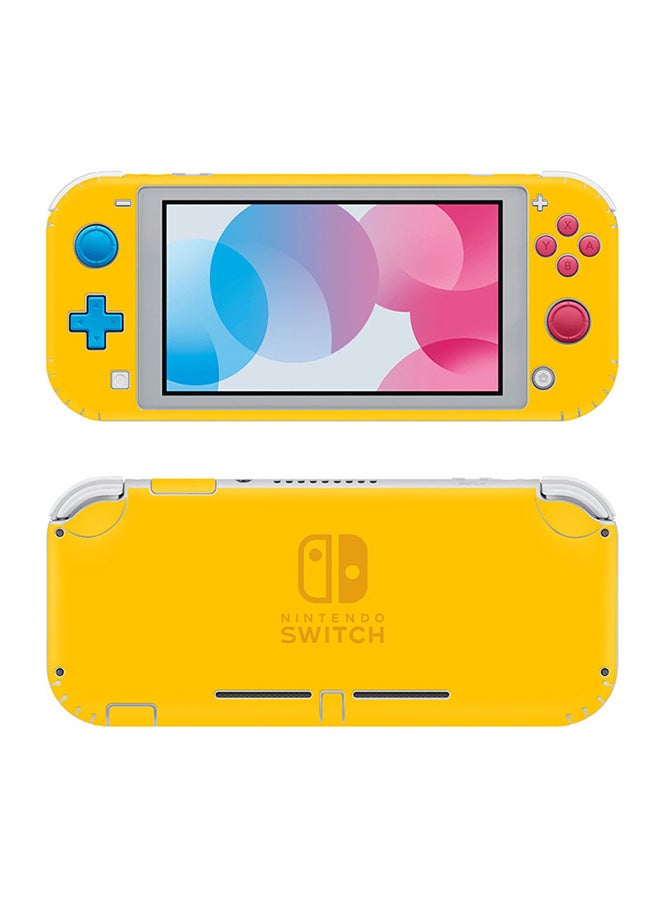 فينيل ديكال مجموعة ملصقات وحدة التحكم ووحدة التحكم لجهاز Nintendo Switch Lite باللون الأصفر 