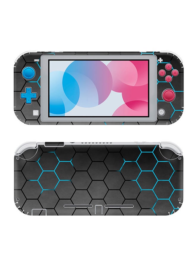 Console and Controller Decal Sticker Set For Nintendo Switch Lite Grey Blue
