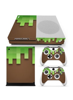 فينيل ديكال مجموعة ملصقات بطبعة لعبة "Mine Craft" لجهاز الألعاب إكس بوكس سيريس إس وذراعي التحكّم 