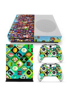 Console and Controller Decal Sticker Set For Xbox One S Super Mario
