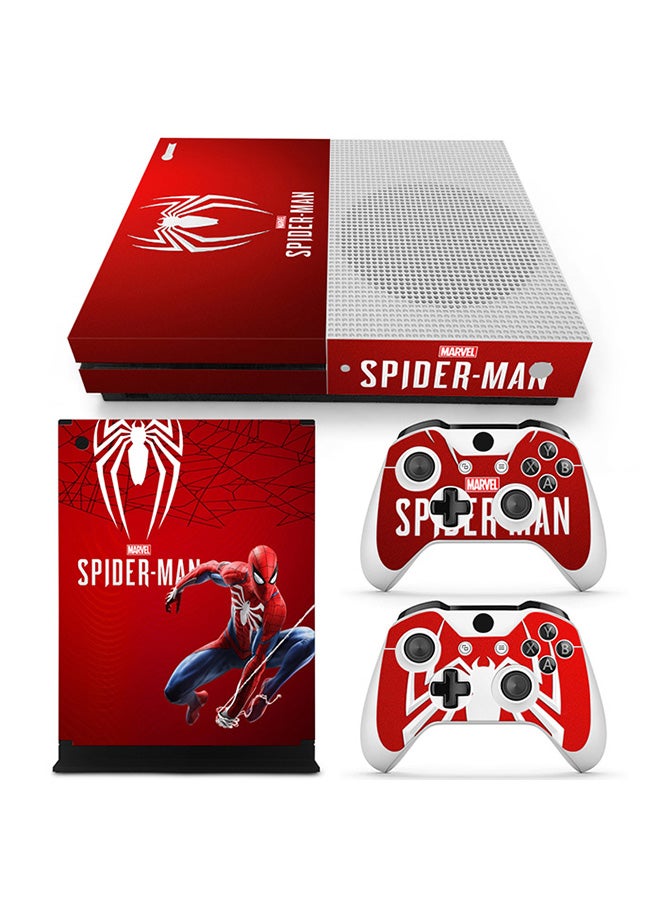 Vinyl Decal - Console and Controller Decal Sticker Set For Xbox One S Spider Man - Image 1