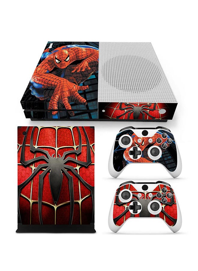Vinyl Decal - Console and Controller Decal Sticker Set For Xbox One S Spider Man - Image 1