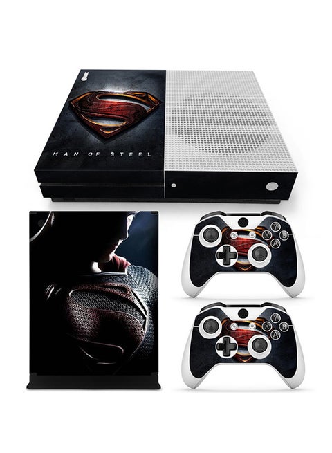 Console and Controller Decal Sticker Set For Xbox One S Super Man