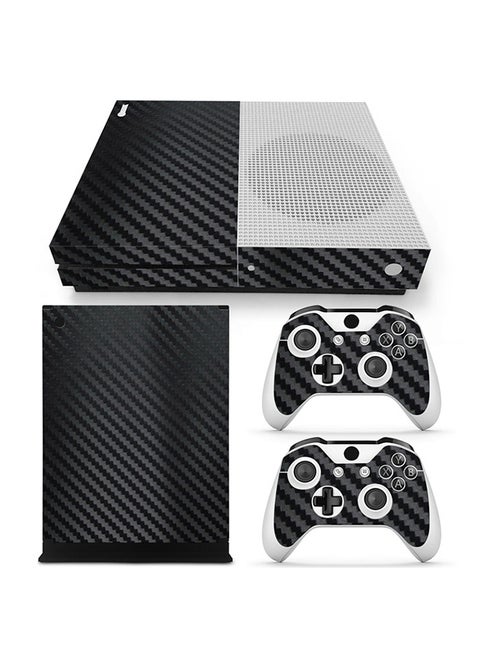 Console and Controller Decal Sticker Set For Xbox One S Carbon