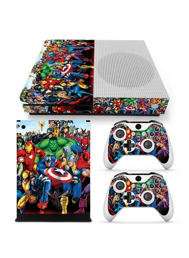 Vinyl Decal Console and Controller Decal Sticker Set For Xbox One S Revengers 