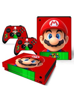Console and Controller Decal Sticker Set For Xbox One X Super Mario