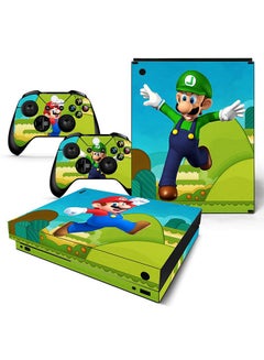 Vinyl Decal Console and Controller Decal Sticker Set For Xbox One X Super Mario 