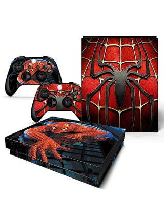 Console and Controller Decal Sticker Set For Xbox One X Spider Man - v1628674420/N49526334A_1