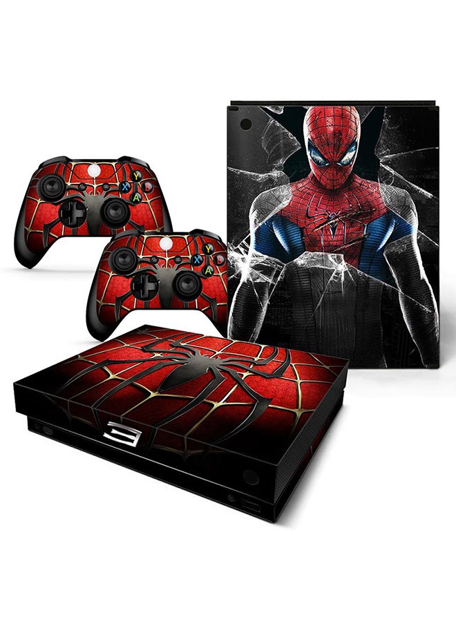 vinyldecal Vinyldecal Console And Controller Decal Sticker Set For Xbox One X Spider Man N49526335A