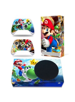 Console and Controller Decal Sticker Set For Xbox Series S Super Mario