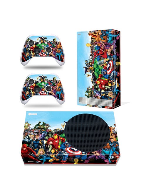 Console and Controller Decal Sticker Set For Xbox Series S Marvel Revengers
