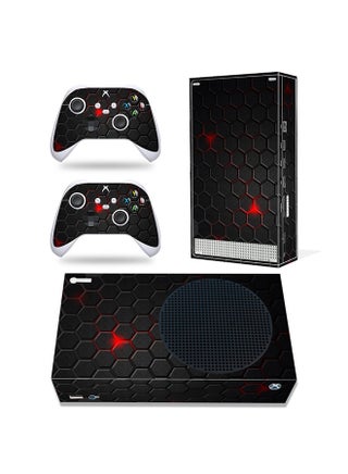 Console and Controller Decal Sticker Set For Xbox Series S LAVA Red Black - v1628674421/N49526355A_1