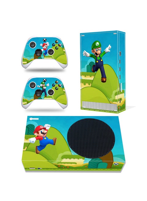 Console and Controller Decal Sticker Set For Xbox Series S Super Mario