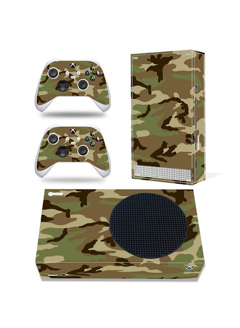 Console and Controller Decal Sticker Set For Xbox Series S Camouflage
