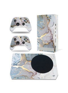 Console and Controller Decal Sticker Set For Xbox Series S Marble Stone