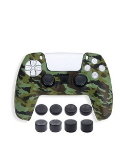 Soft Silicone Protective Cover for Sony PS5 Controller with 8 Piece Thumb Grip Cap