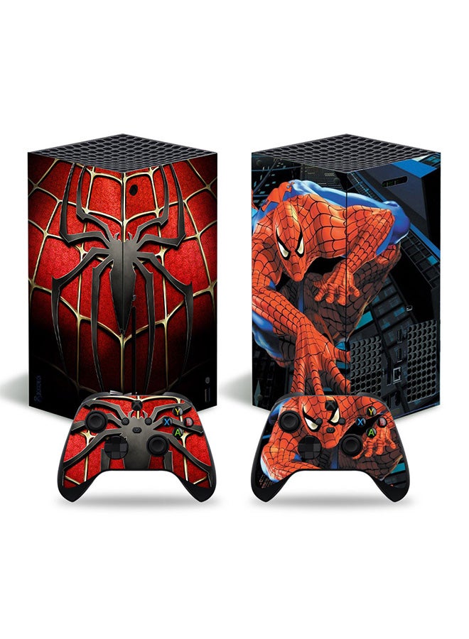 Console and Controller Decal Sticker Set For Xbox Series X Spider Man