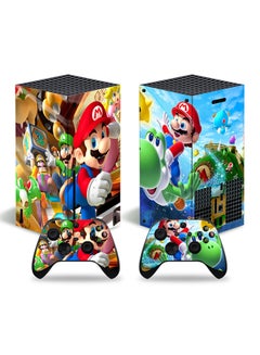 Console and Controller Decal Sticker Set For Xbox Series X Super Mario