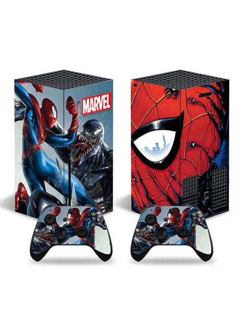 Console and Controller Decal Sticker Set For Xbox Series X Spider Man