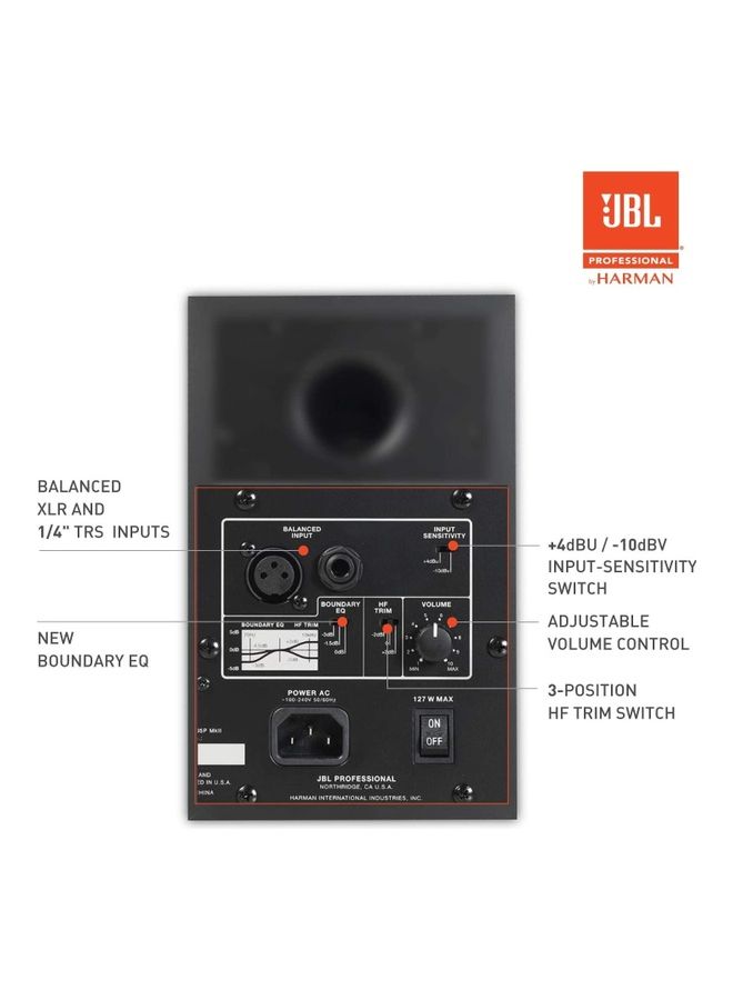 جي بي إل MKII-UK Professional 2-Way Powered Studio Monitor 305P Black - Image 3