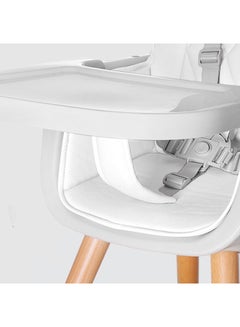 TEKNUM Premium Dual Height Wooden High Chair - White  - Image 5