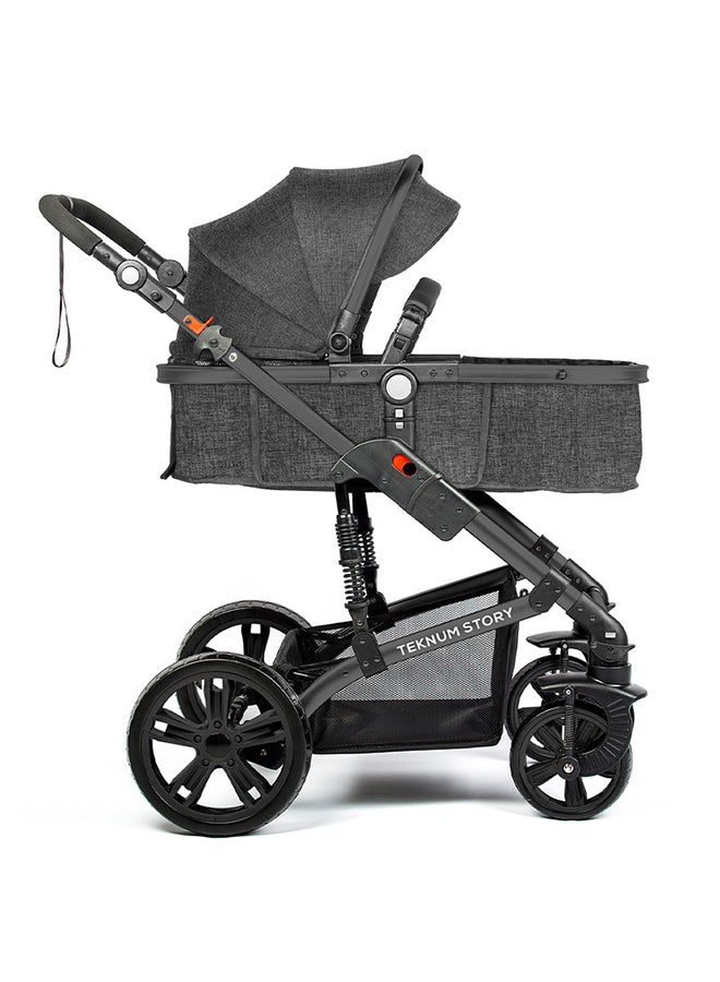 TEKNUM - 3 In 1 Pram Stroller - Space Grey - Image 1