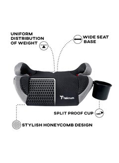 TEKNUM Car Seat Booster Mars 4 - 12Yrs Grey  - Image 3