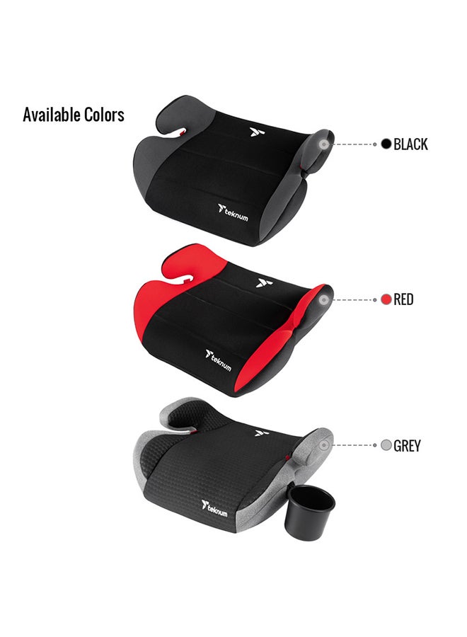 TEKNUM Car Seat Booster Pluto 4 - 12Yrs Red  - Image 4
