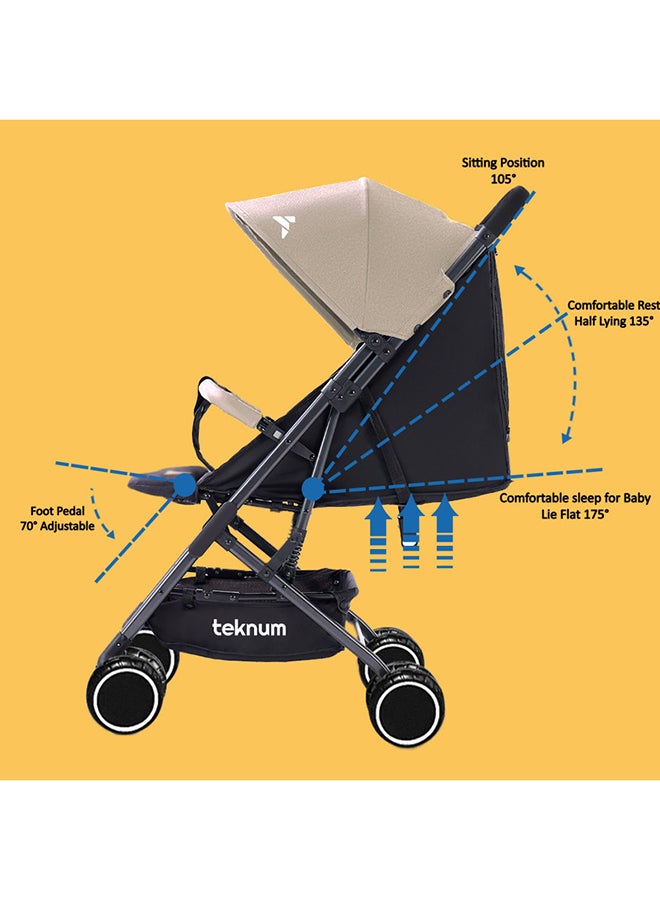TEKNUM Yoga Lite Stroller - Ivory  - Image 4