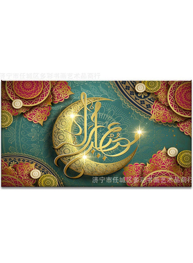 Frameless Picture hanging for living room Multicolour/Gold 60*90cm