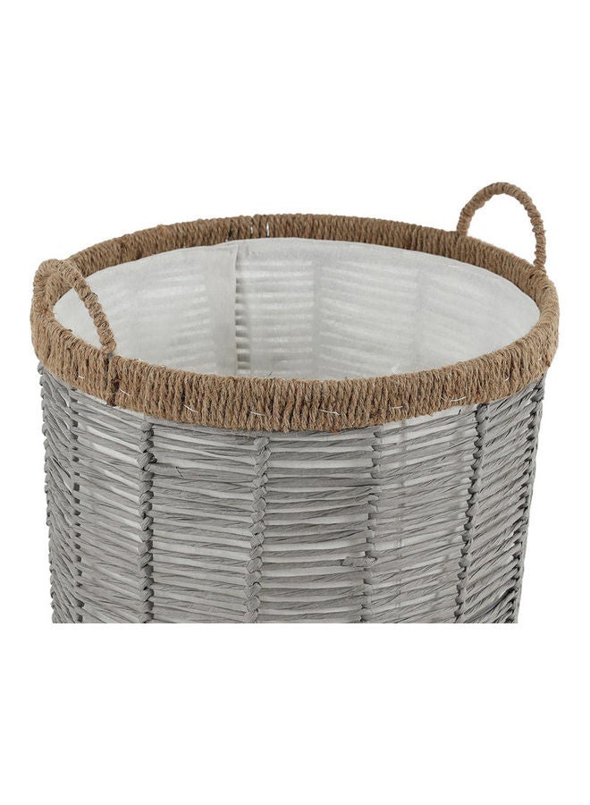 homes r us - Rope Storage Hamper Grey 43x46cm - Image 1
