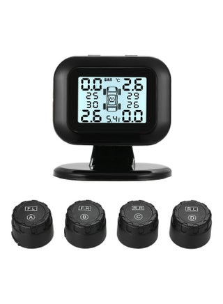 Tire Pressure Monitoring System Wireless Real-time LCD Display 4 External Sensor Alarm Function - v1628676207/N49880081A_1