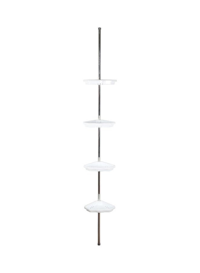 homes r us - Bath Corner Shelf White 25x260cm - Image 1