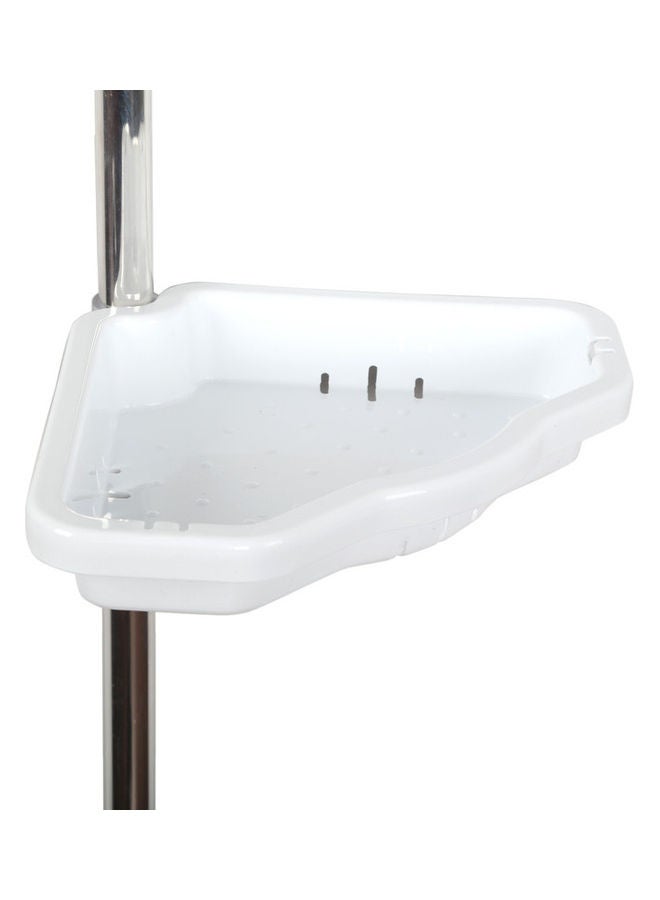 homes r us - Bath Corner Shelf White 25x260cm - Image 1