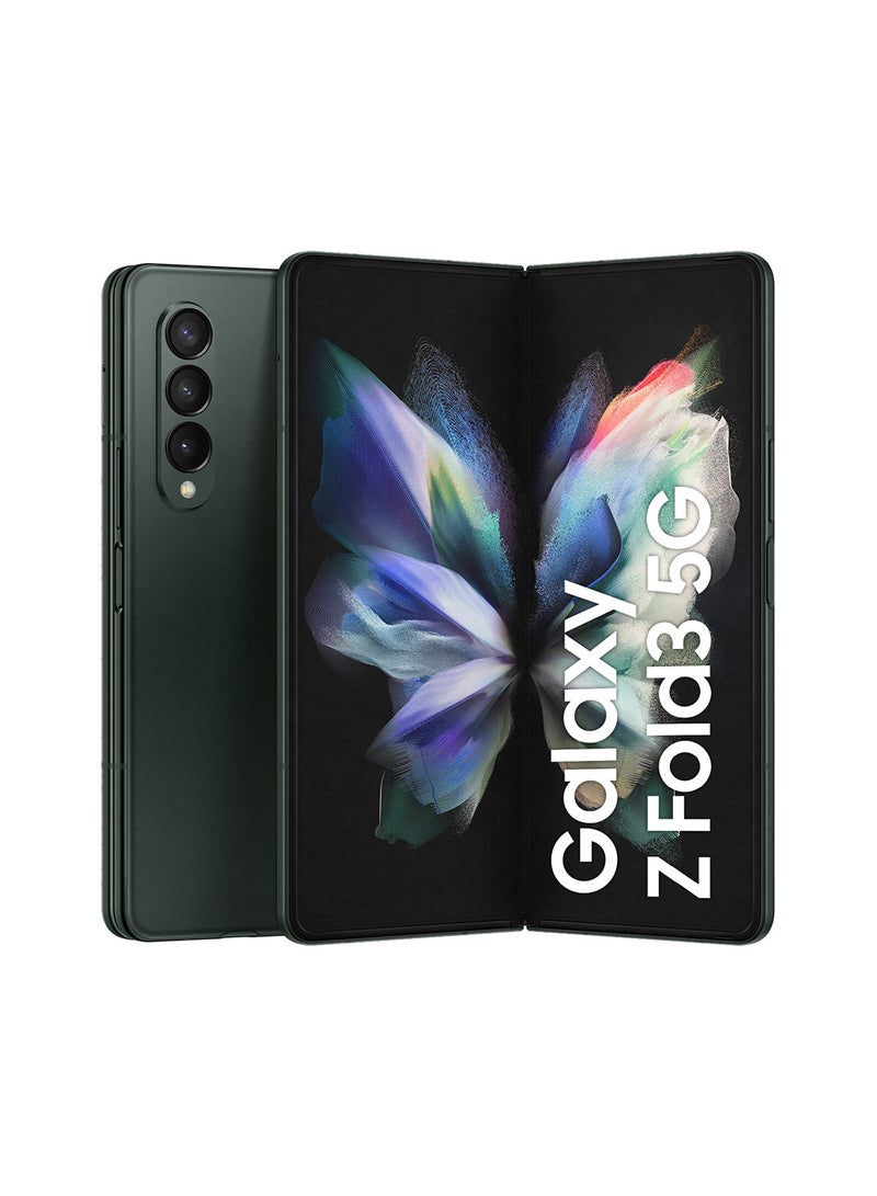 Samsung - Galaxy Z Fold 3 5G Dual SIM Phantom Green 12GB RAM 256GB - Middle East Version - Image 1