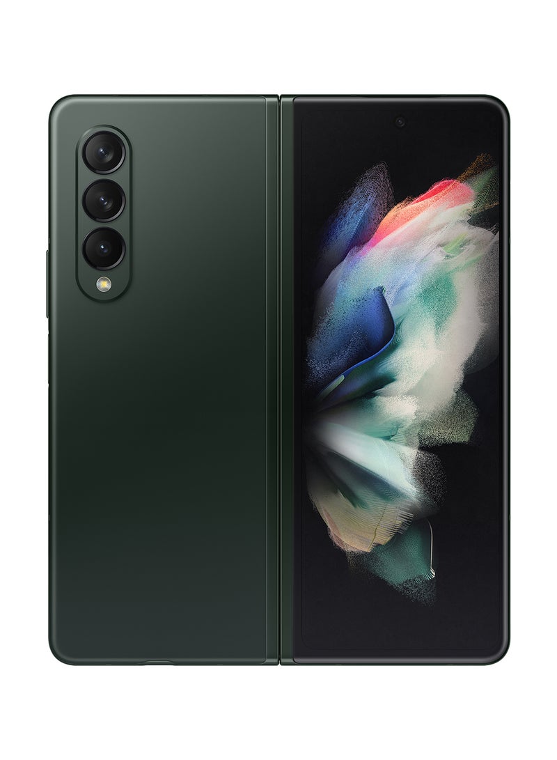 Samsung - Galaxy Z Fold 3 5G Dual SIM Phantom Green 12GB RAM 256GB - Middle East Version - Image 1