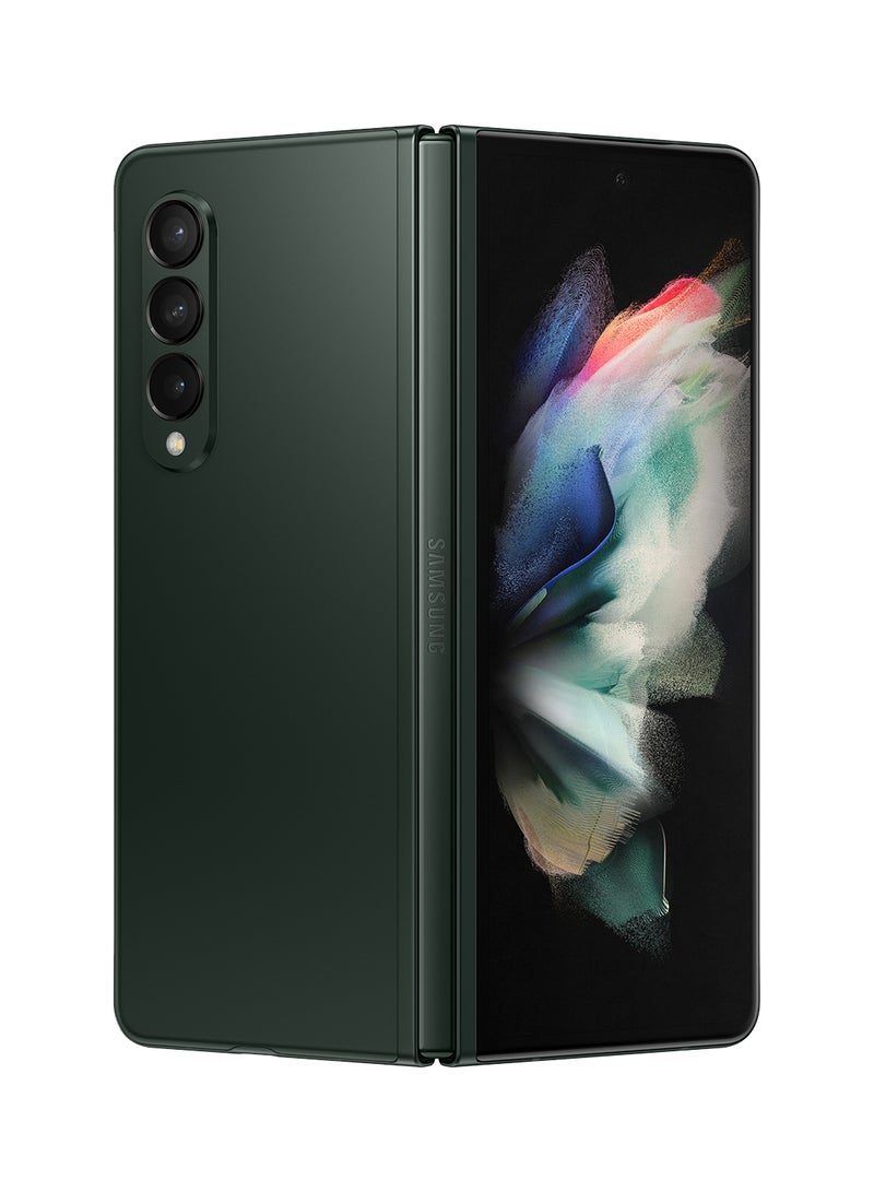 Samsung - Galaxy Z Fold 3 5G Dual SIM Phantom Green 12GB RAM 256GB - Middle East Version - Image 1