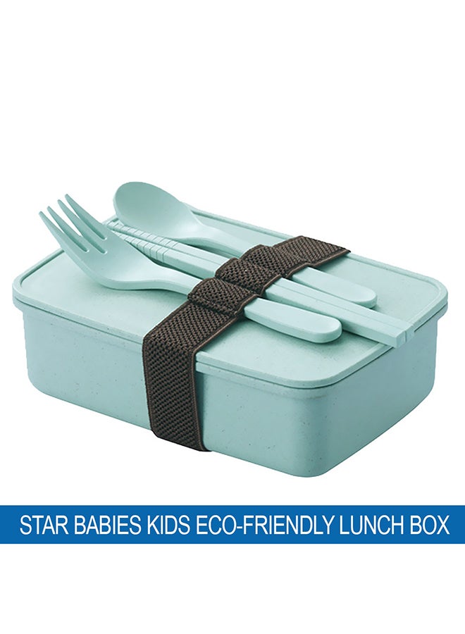 STAR BABiES Kids Eco-Friendly Lunch Box- Blue - Image 2