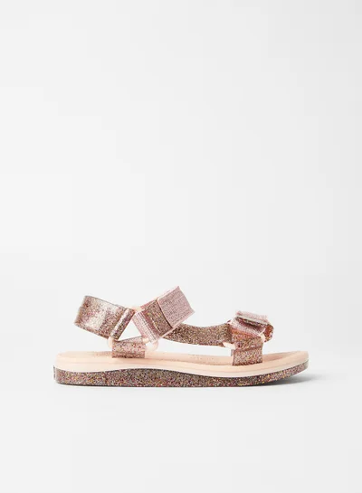 Mini Melissa Kids Papete + Rider Flat Sandals Pink