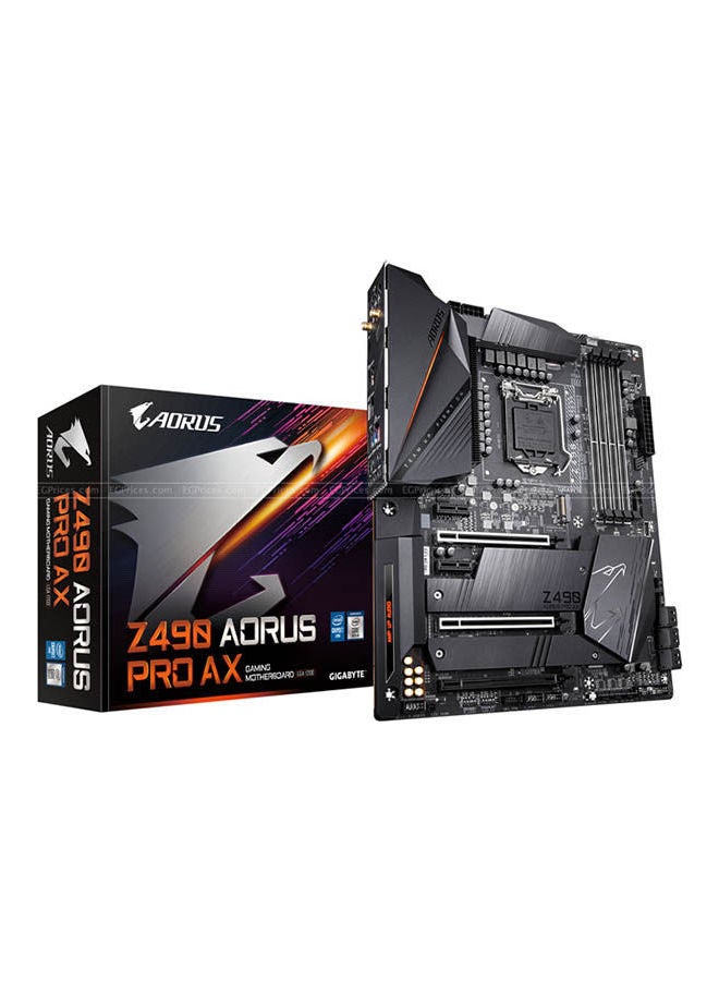 GIGABYTE - Z490 Aorus Pro Ax Lga1200 Motherboard (Rev. 1.X) Black - Image 1