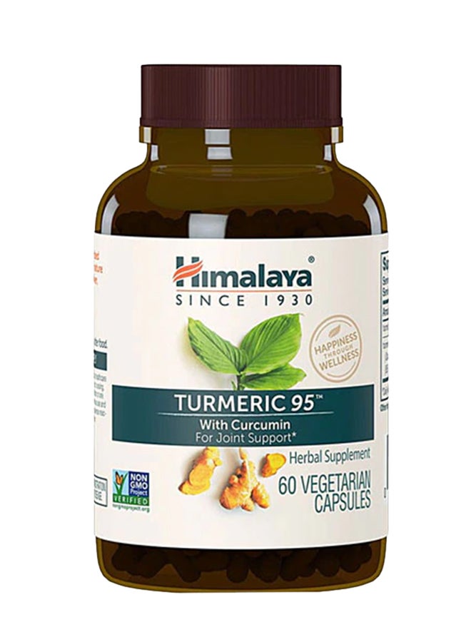 Himalaya - Turmeric 95 With Curcumin Herbal Supplement - 60 Capsules - Image 1