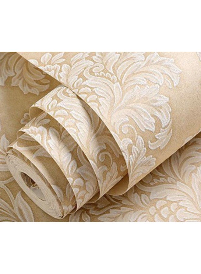 Thicken Waterproof Self-Adhesive Wallpaper Beige 