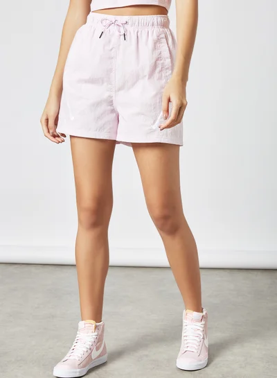 Nike Sportswear Swoosh High Rise Shorts Light Purple