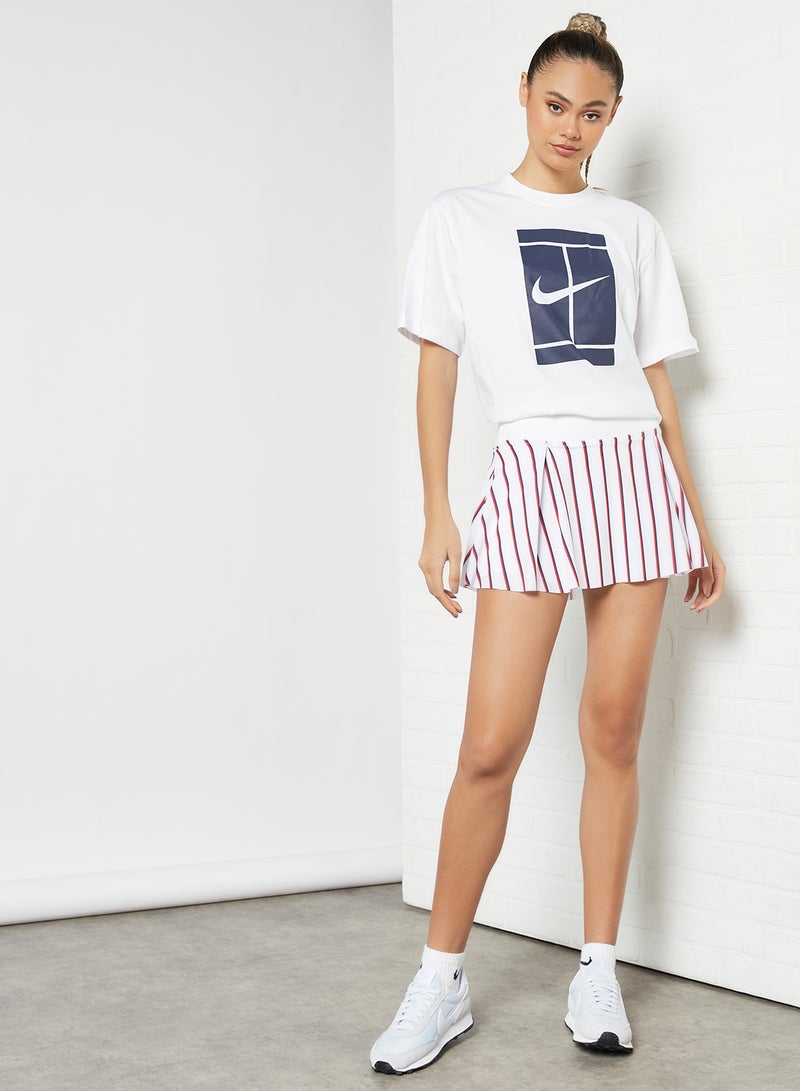 Nike Club Short Tennis Skirt White  - Image 2