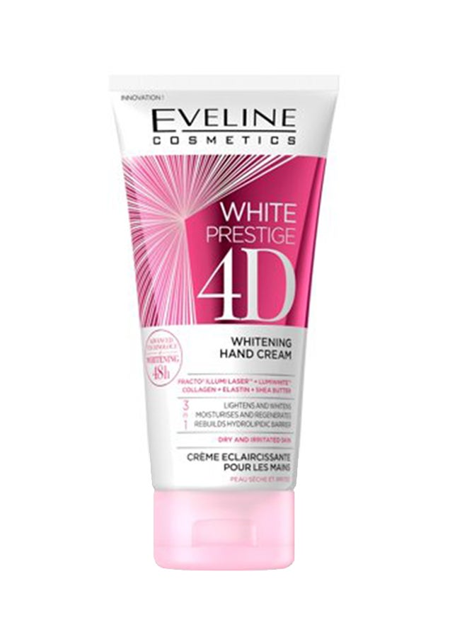 Eveline 3-In-1 White Prestige 4D Whitening Hand Cream 100ml  - Image 1