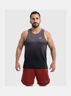 Sport Plain Basic Round Neck Sleeveless Tank Top Grey