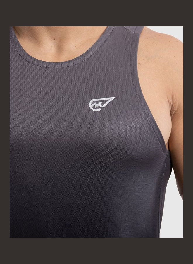 Magma - Sport Plain Basic Round Neck Sleeveless Tank Top Grey - Image 1